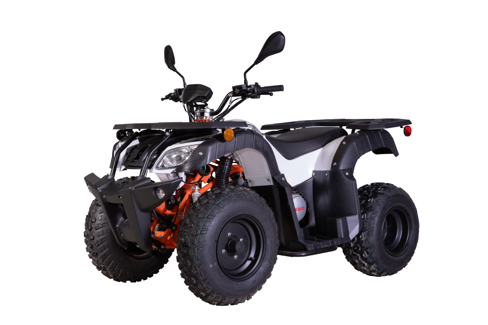 Квадроцикл (вариатор) KAYO AU150 CVT (белый пластик 2024 г) (ПТС)
